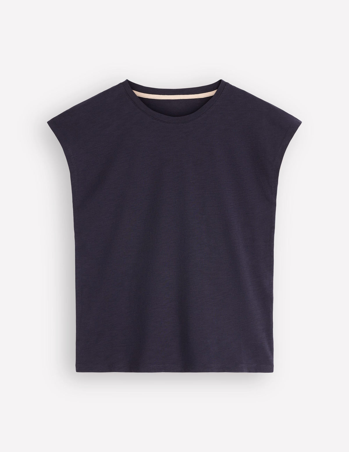 Louisa Slub T-Shirt-Navy