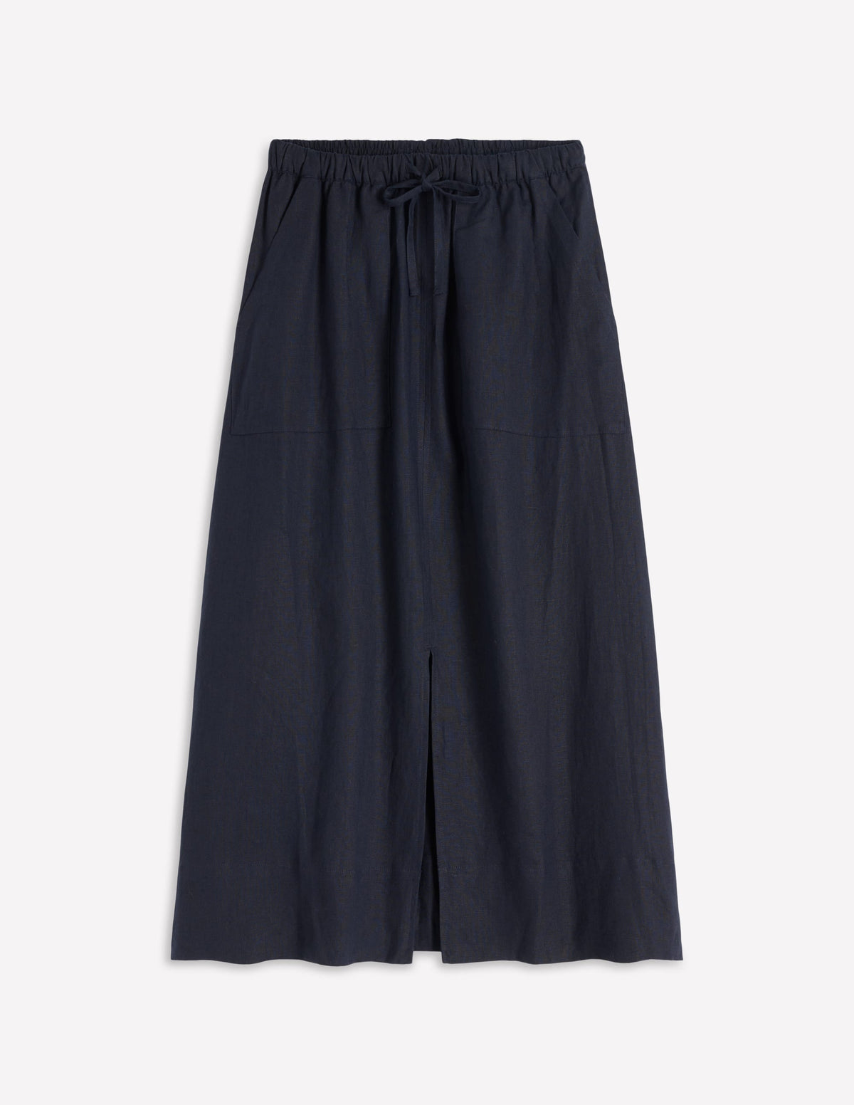 Layla Linen Skirt-Navy