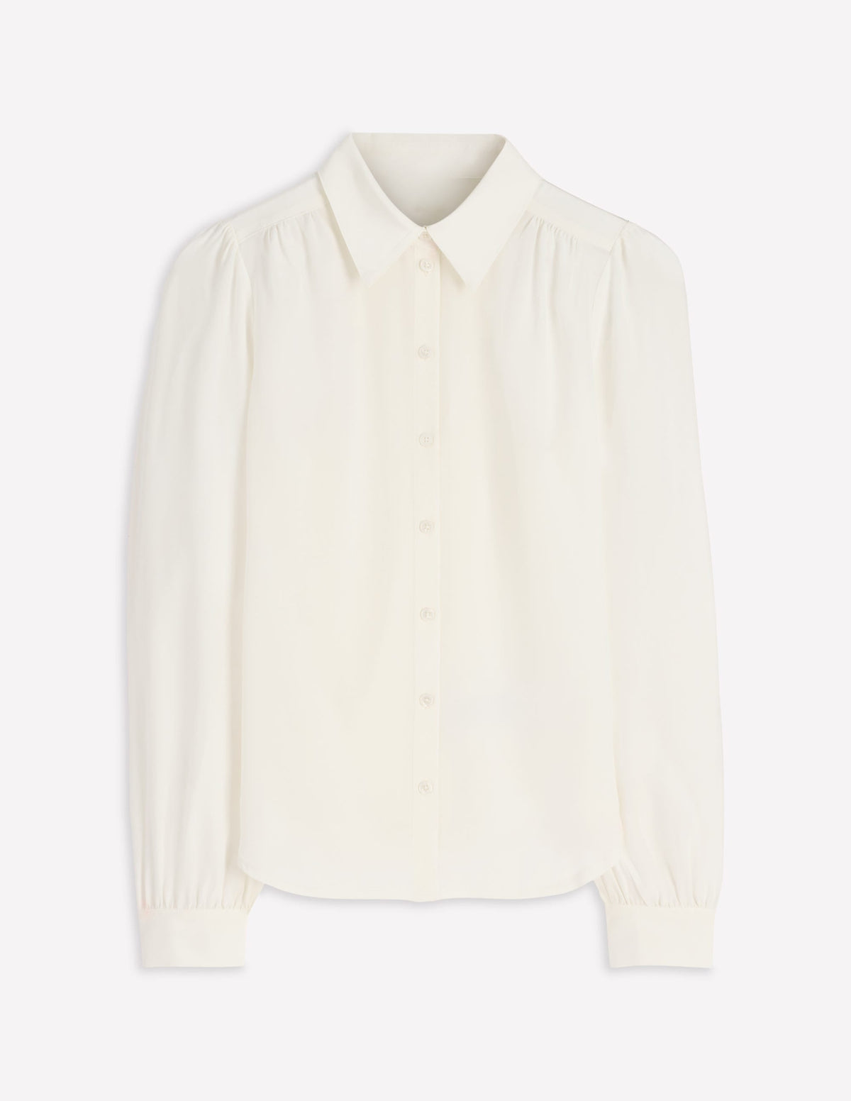 Sara Silk Shirt-Ivory