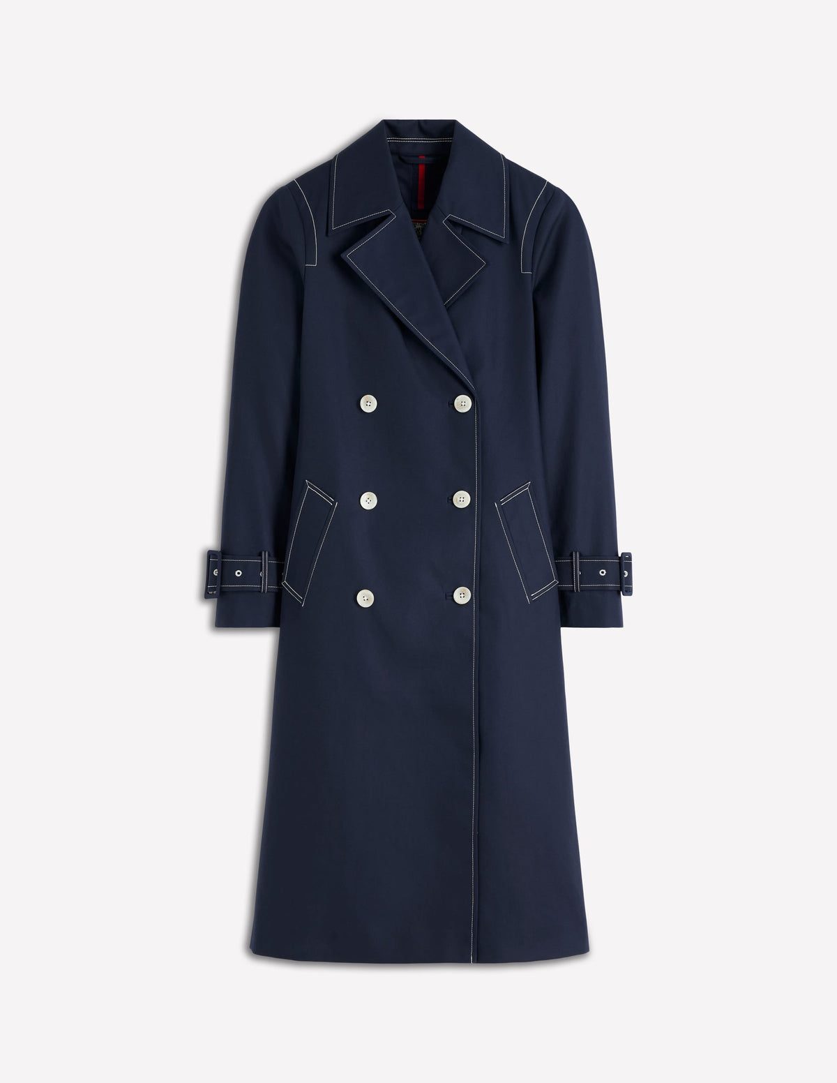 Double Breasted Trench-Navy