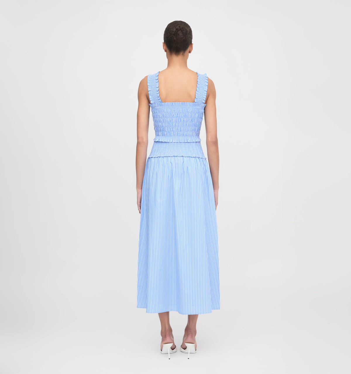 The Azalea Nap Top - Blue Stripe