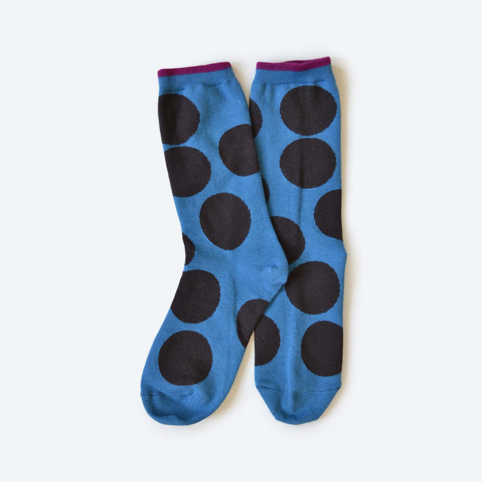 Blue Big Dot Socks