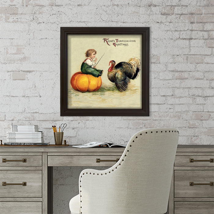 Boy Teaching Turkey