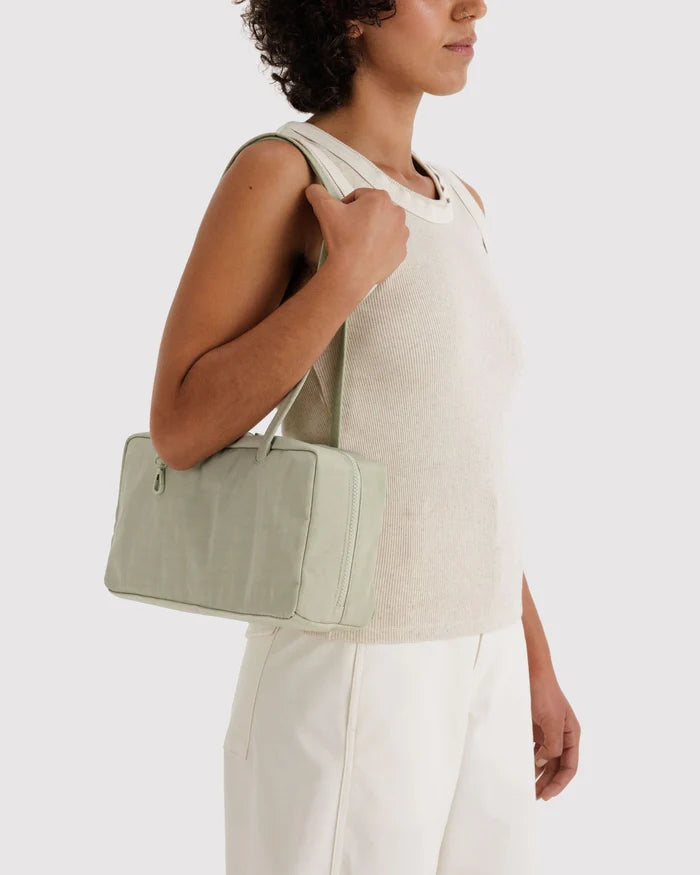 Celadon Small Nylon Bowler Bag