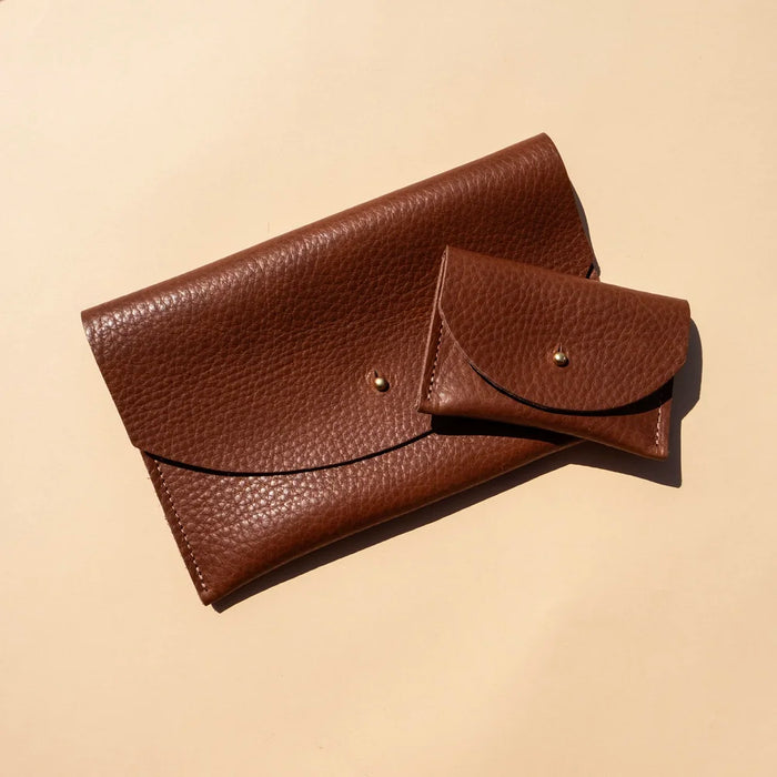 Chocolate Leather Cardholder