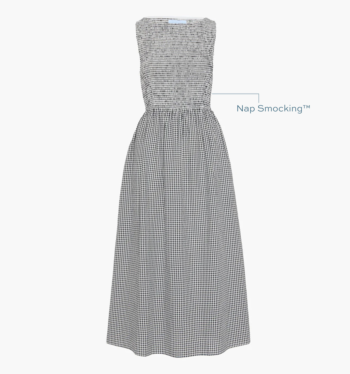 The Cosima Nap Dress - Black/Sand Gingham