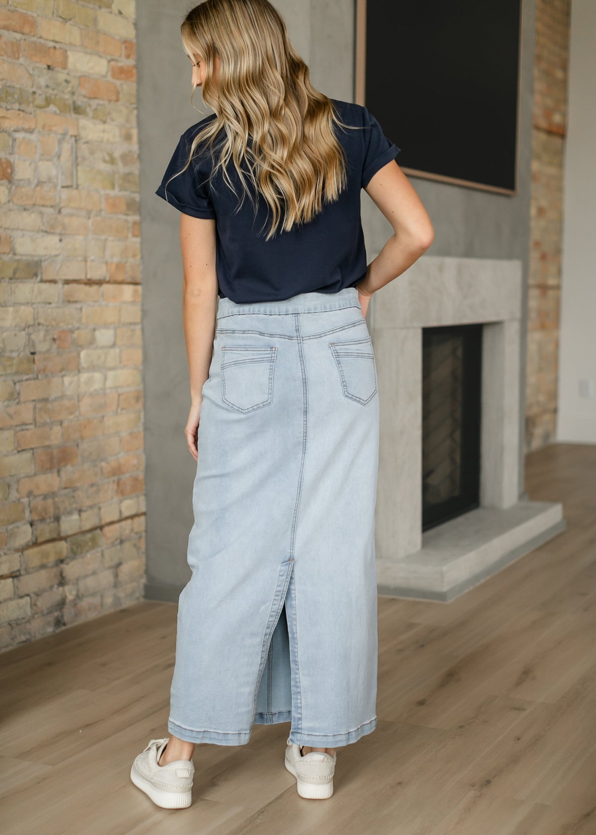 Donna Maxi Denim Skirt