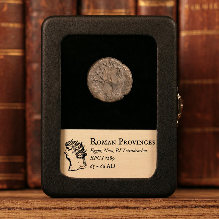 Egypt, Alexandria, Emperor Nero, BI Tetradrachm, Alexandria Reverse - 65 to 66 CE - Roman Provinces