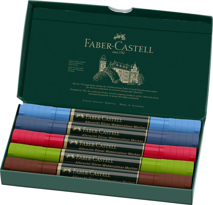Faber-Castell - Albrecht Dürer Watercolor Markers - Urban Sketching - 5Ct