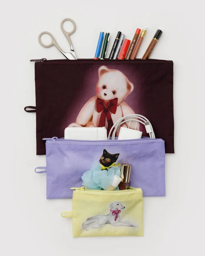 Fancy Animals Flat Pouch Set