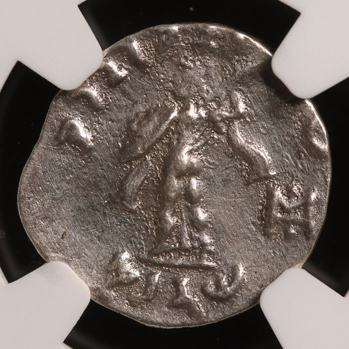 Greco-Bactria, King Menander, AR Drachm (VF) - c. 165 to 130 BCE - NGC Certified
