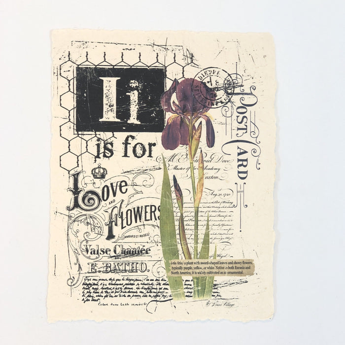 "I" Artisan Alphabet Print