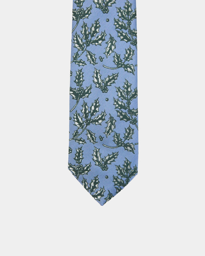 Immortal Blue Holly Tie