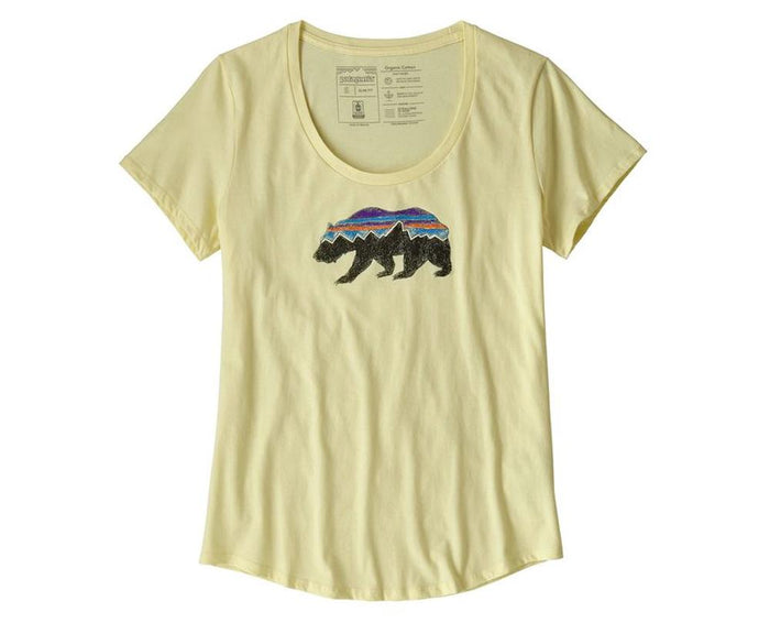 PATAGONIA FITZ ROY BEAR ORGANIC SCOOP WOMENS T-SHIRT