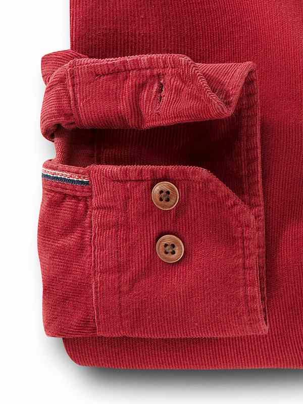 Rodeo Red Corduroy Full sleeve single cuff Cotton Shirt