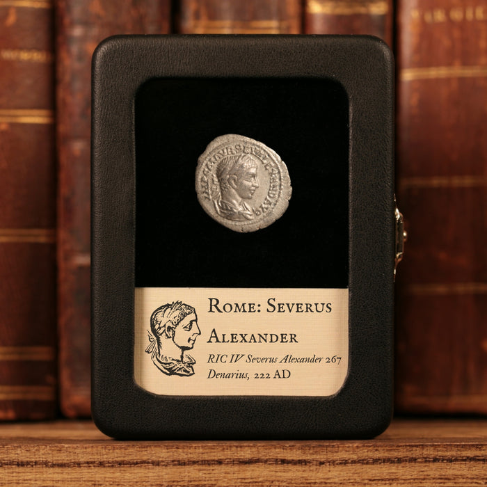 Rome, Emperor Severus Alexander, AR Denarius, Fortuna (Goddess of Fortune) - 222 CE - Roman Empire