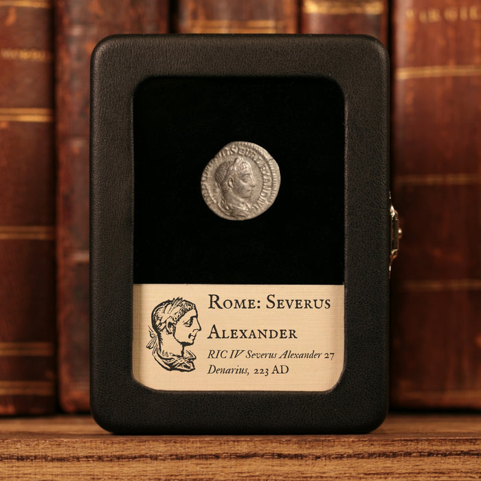 Rome, Emperor Severus Alexander, AR Denarius, Pax (Goddess of Peace) - 223 CE - Roman Empire