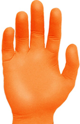 RONCO - Orange Nitrile Powder-Free Examination Gloves, Small, 1000/Cs - 948S