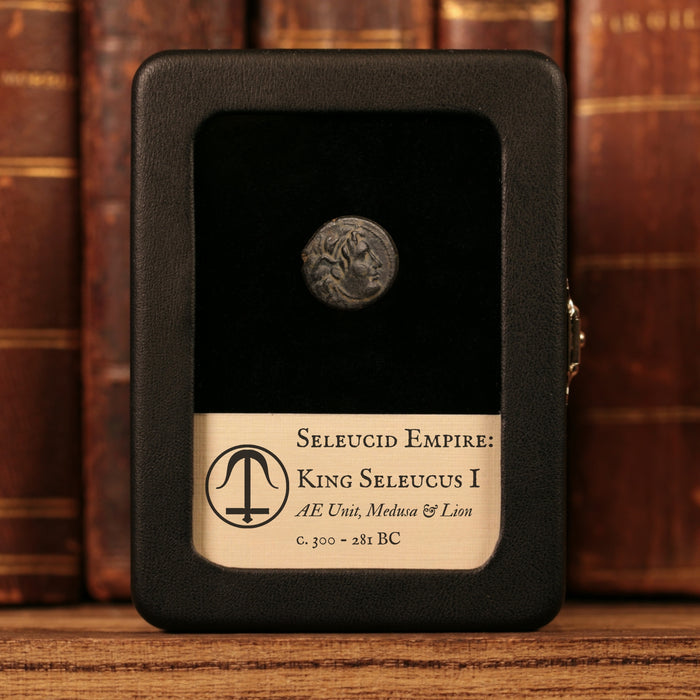 Seleucid Empire, Seleucus I Nicator, AE Unit, Medusa & Lion - c. 300 to 281 BCE - Greek World