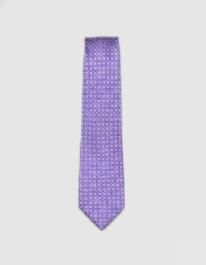 SPT988 Pink Floral Grid Necktie