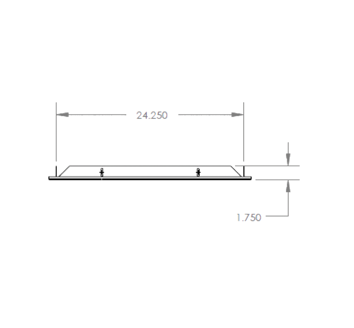 Summerset RTK-24LG Kegerator Trim Kit - top dimensions diagram