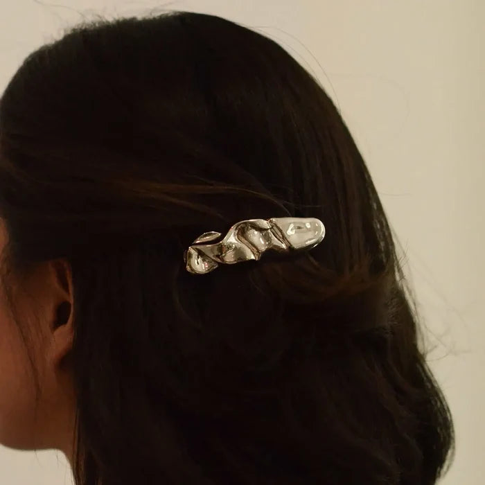 Textured Metal Barrette