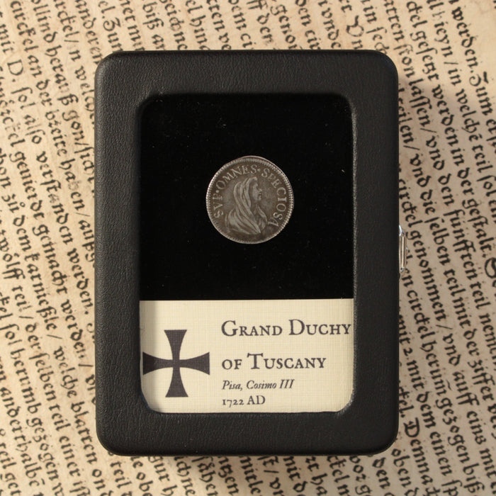 Tuscany, Pisa, Cosimo III, Silver ½ Giulio - 1722 CE - Italian States