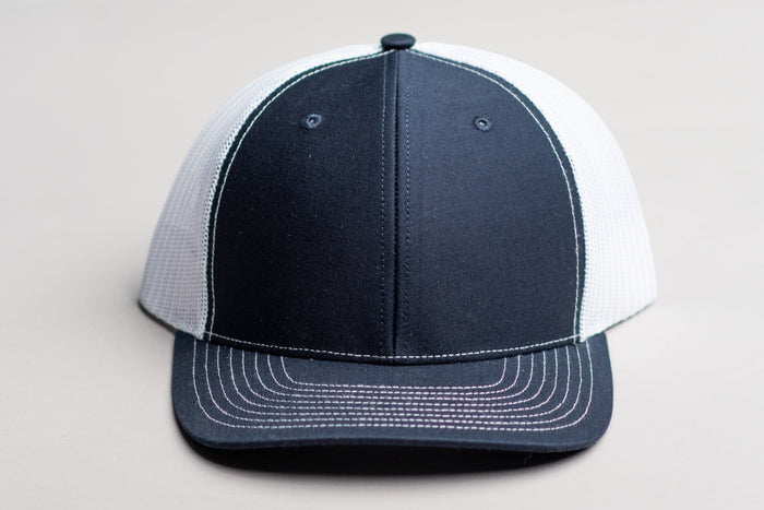 Navy and White