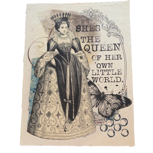 12x16 Artisan Paper Print, she's the queen