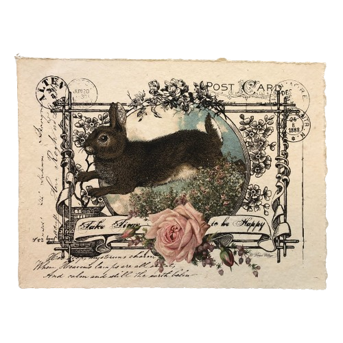 12x16 Artisan Paper Print, take time to be happy