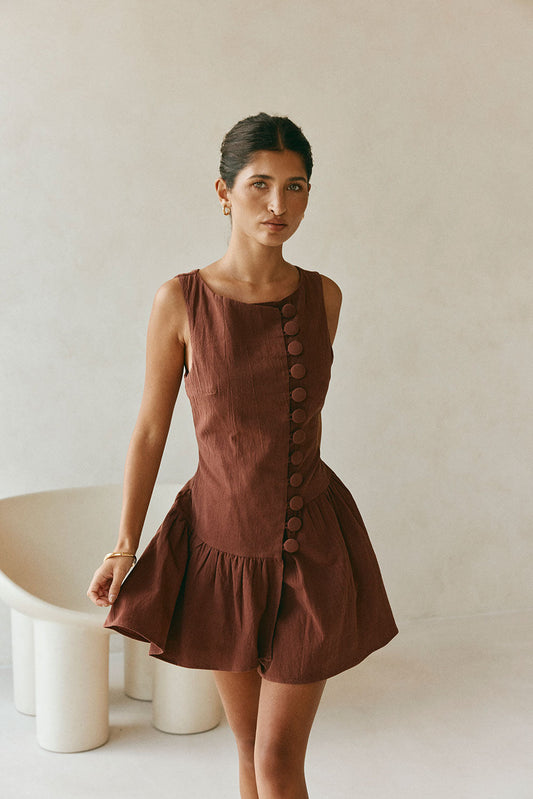 Alfresco Dress - Chocolate