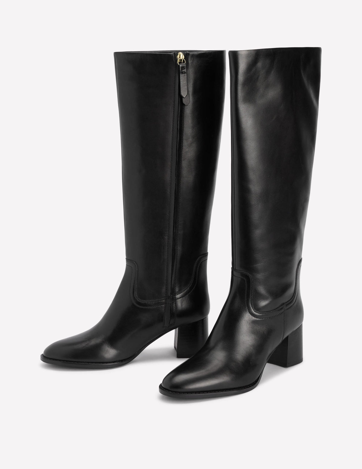 Skye Smart Knee Boots-Black