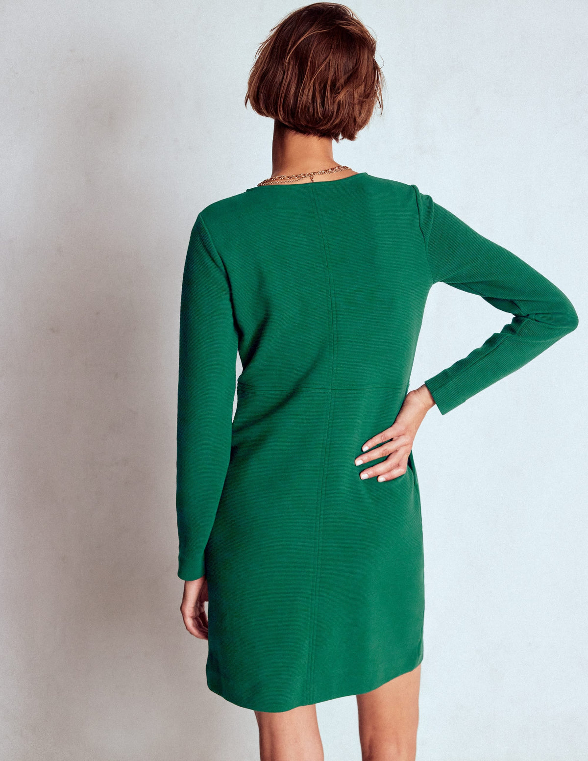 Cornelia Ottoman Dress-Emerald Night