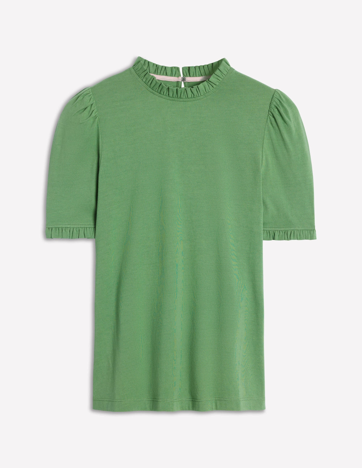 Supersoft Frill Detail T-shirt-Newt Green