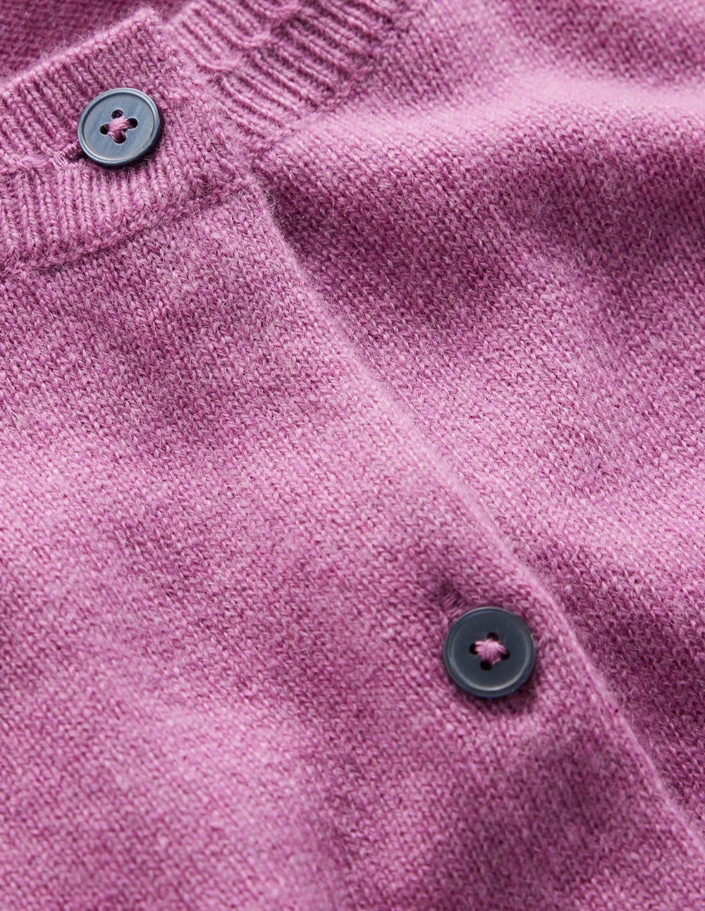 Eva Cashmere Crew Cardigan-Clover Purple