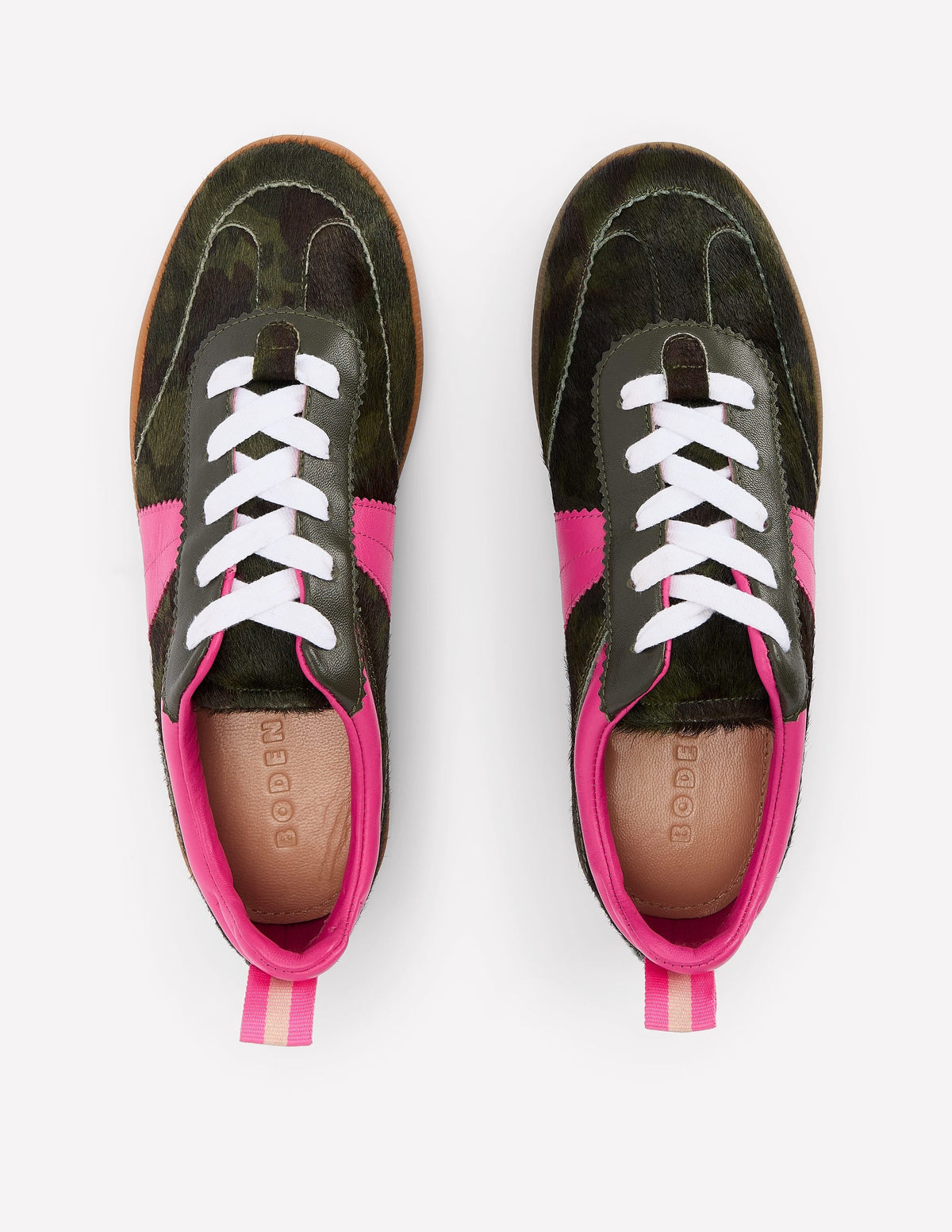 Erin Retro Tennis Trainers-Camo/Pink Peony