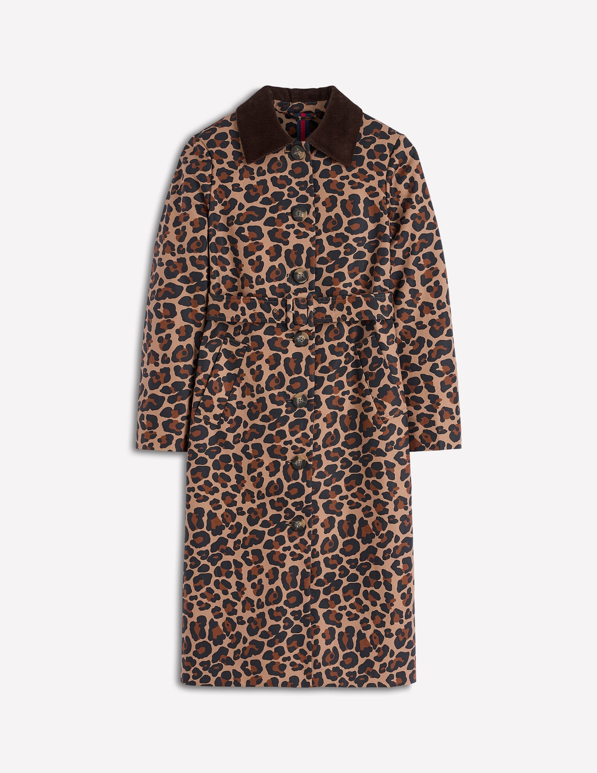 Lancaster Belted Mac-Leopard