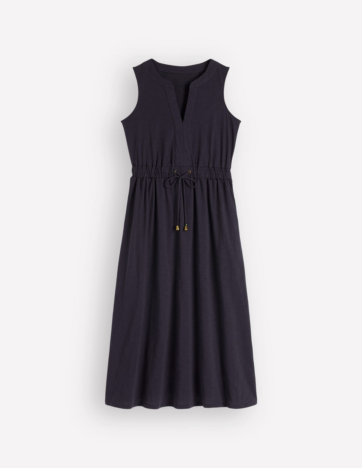 Delphine Midi Sleeveless Dress-Navy