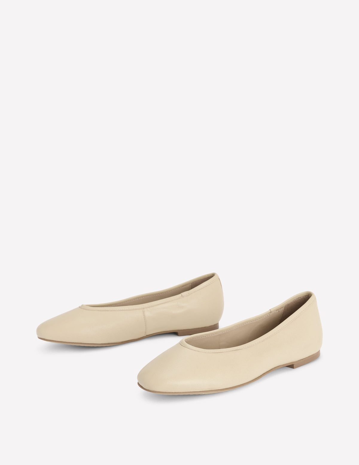 High Cut Ballet Flats-Butter Yellow