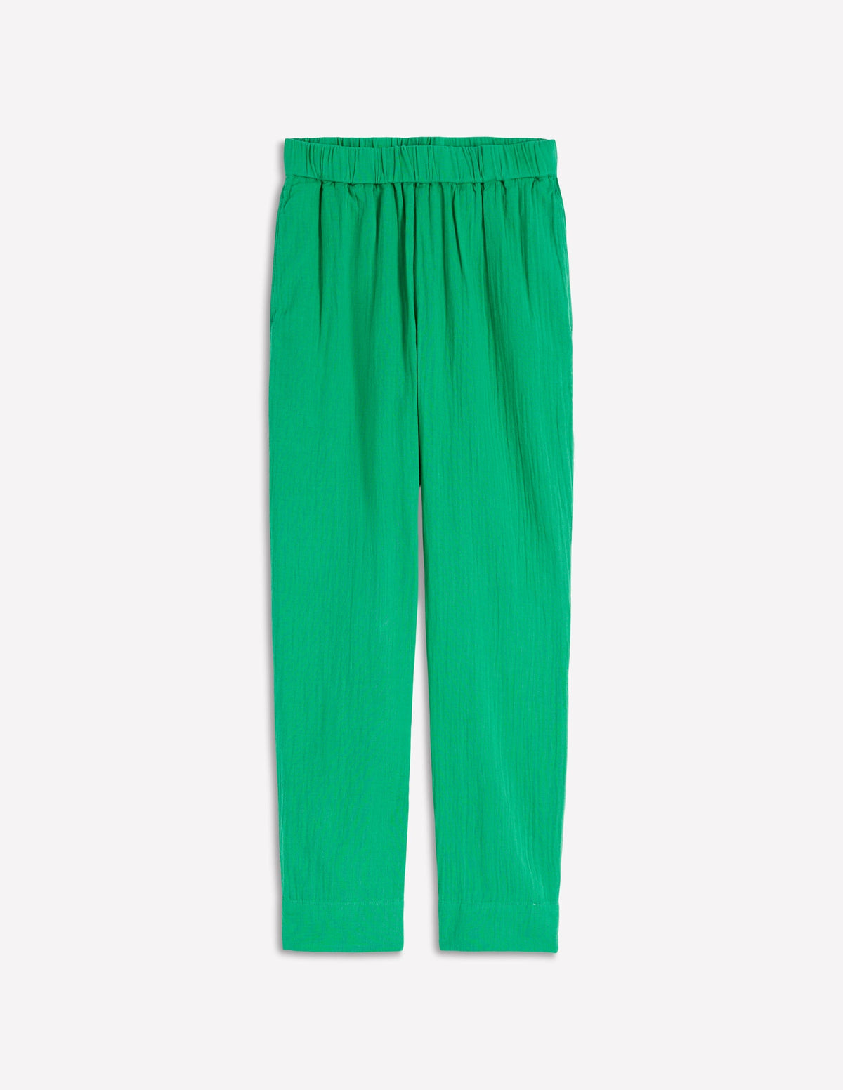 Double Cloth Crop Pants-Shamrock Green