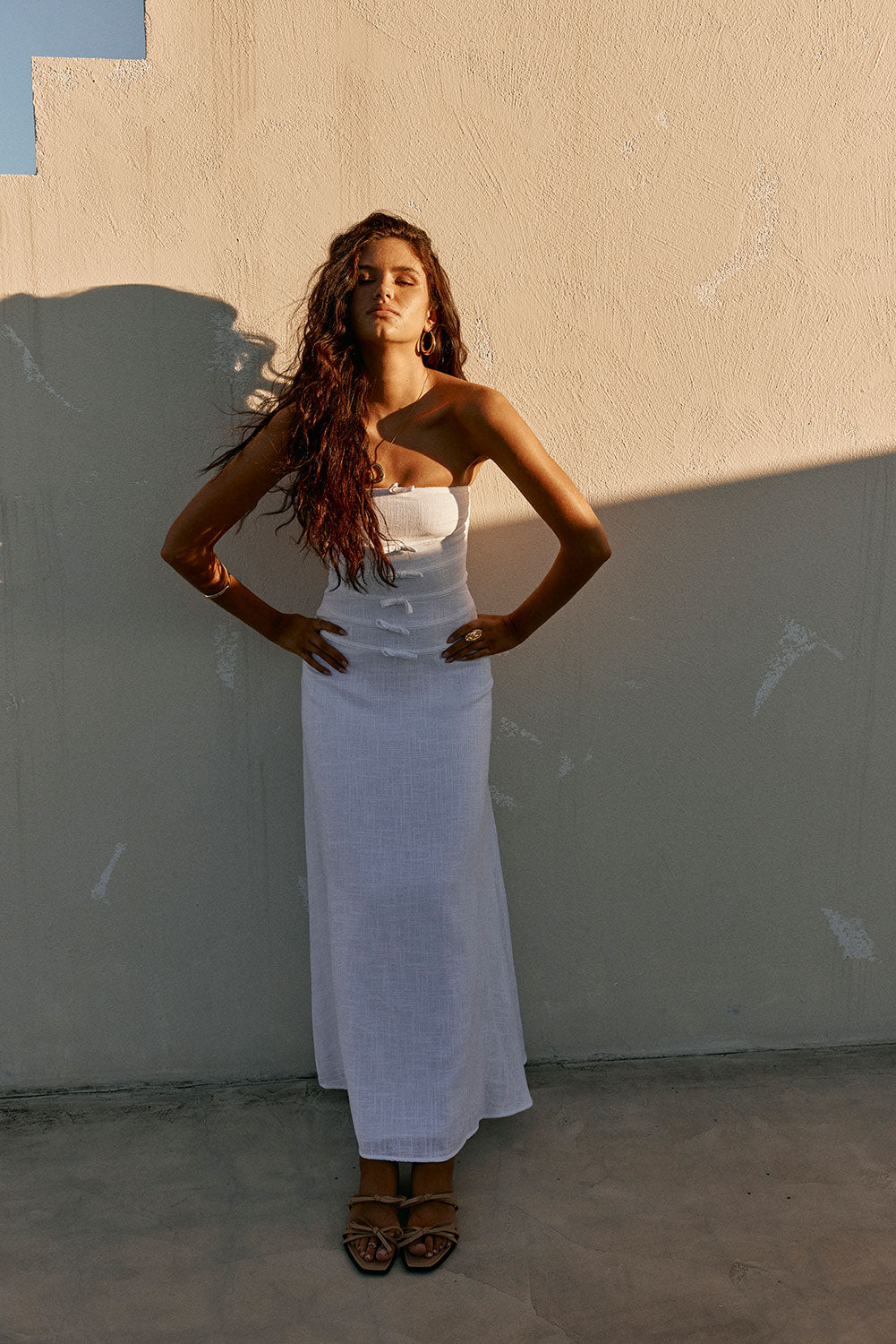 Palais Maxi Dress - White