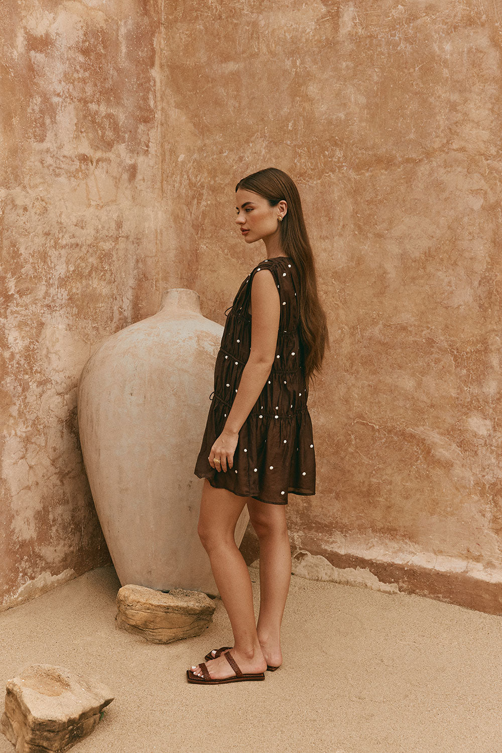 Joslin Dress - Chocolate Speck