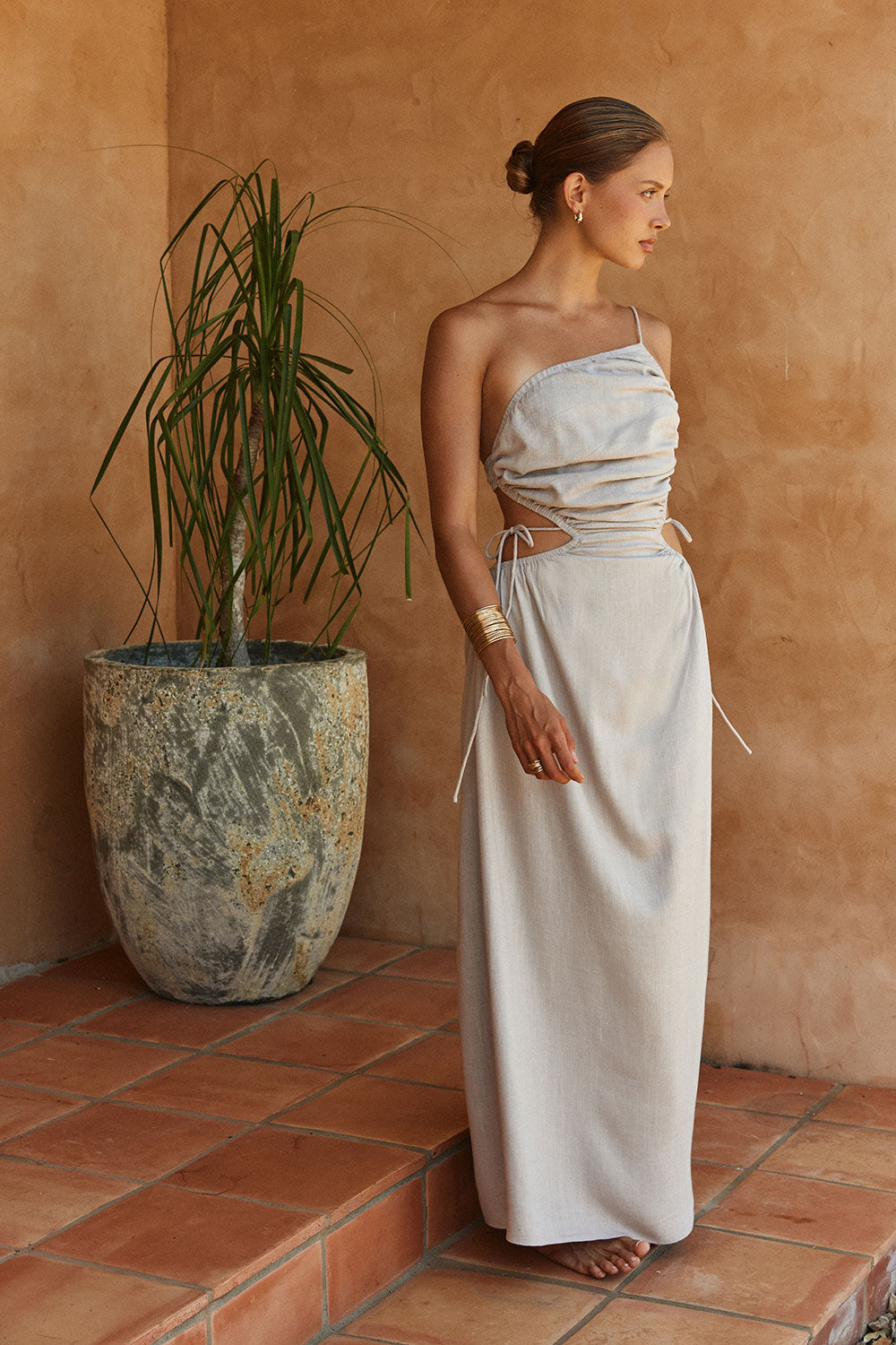 Mahya Dress - Stone