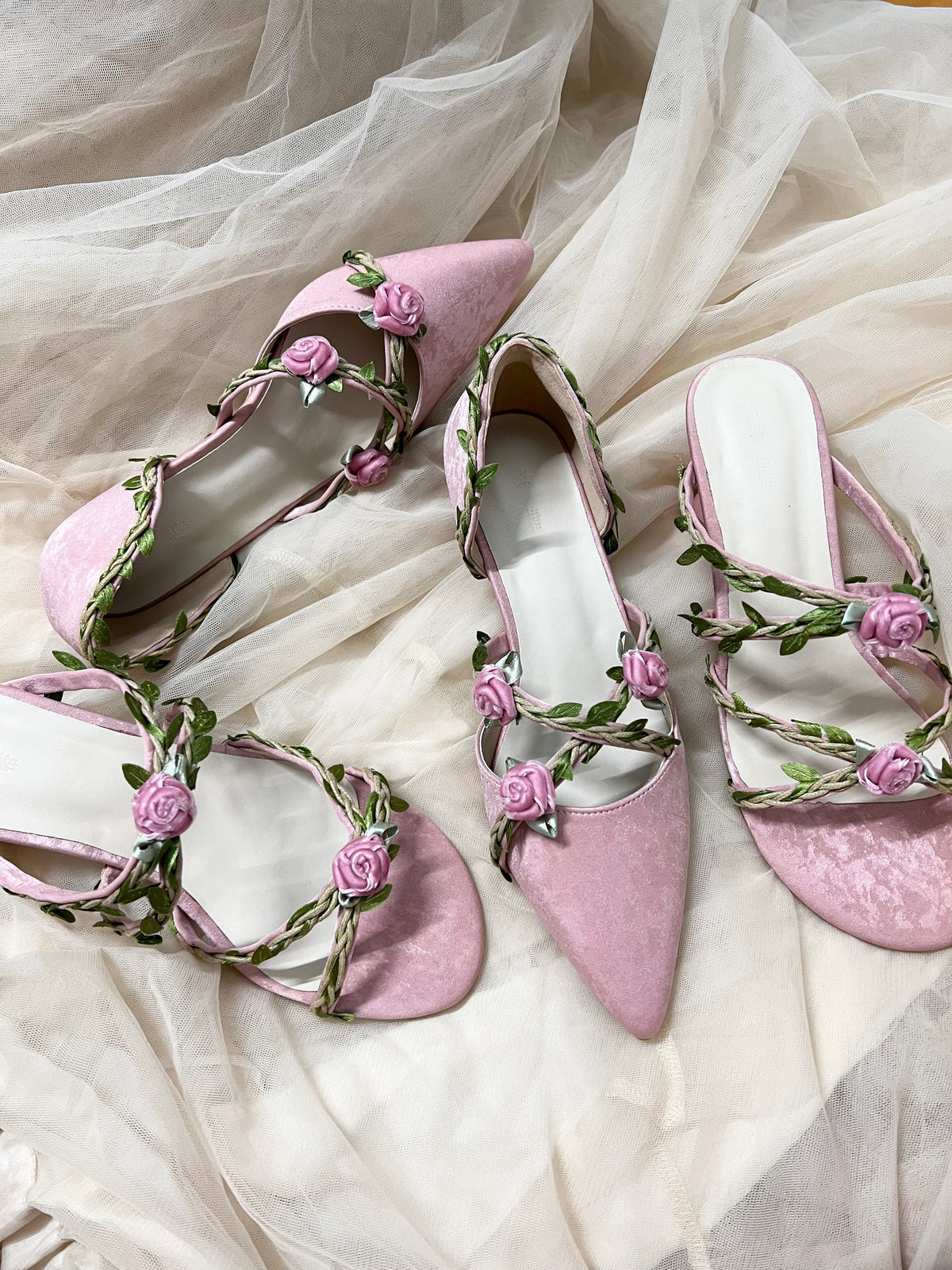 Vining roses shoes