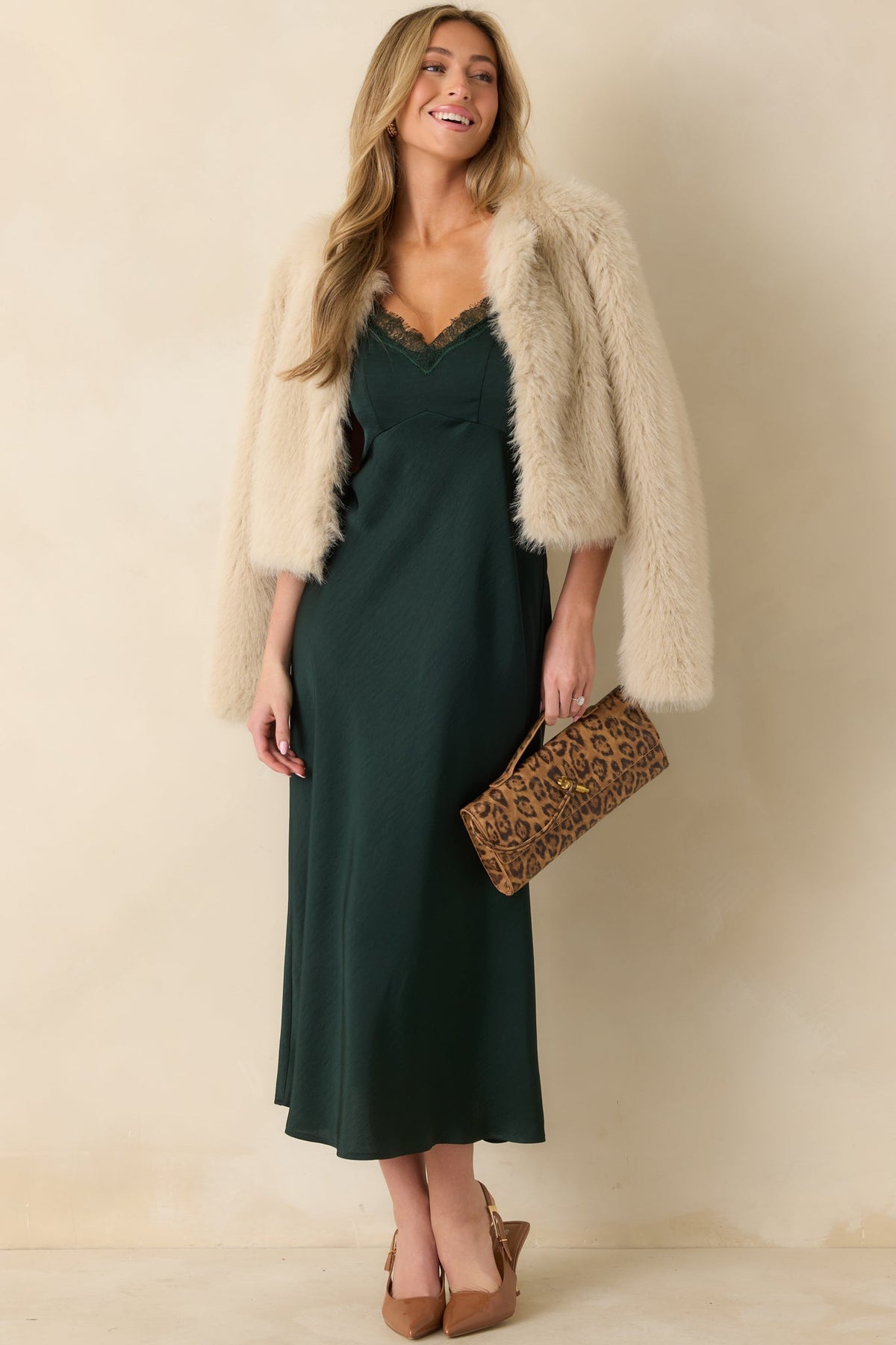 Z Supply After Hours Garland Green Midi Dress