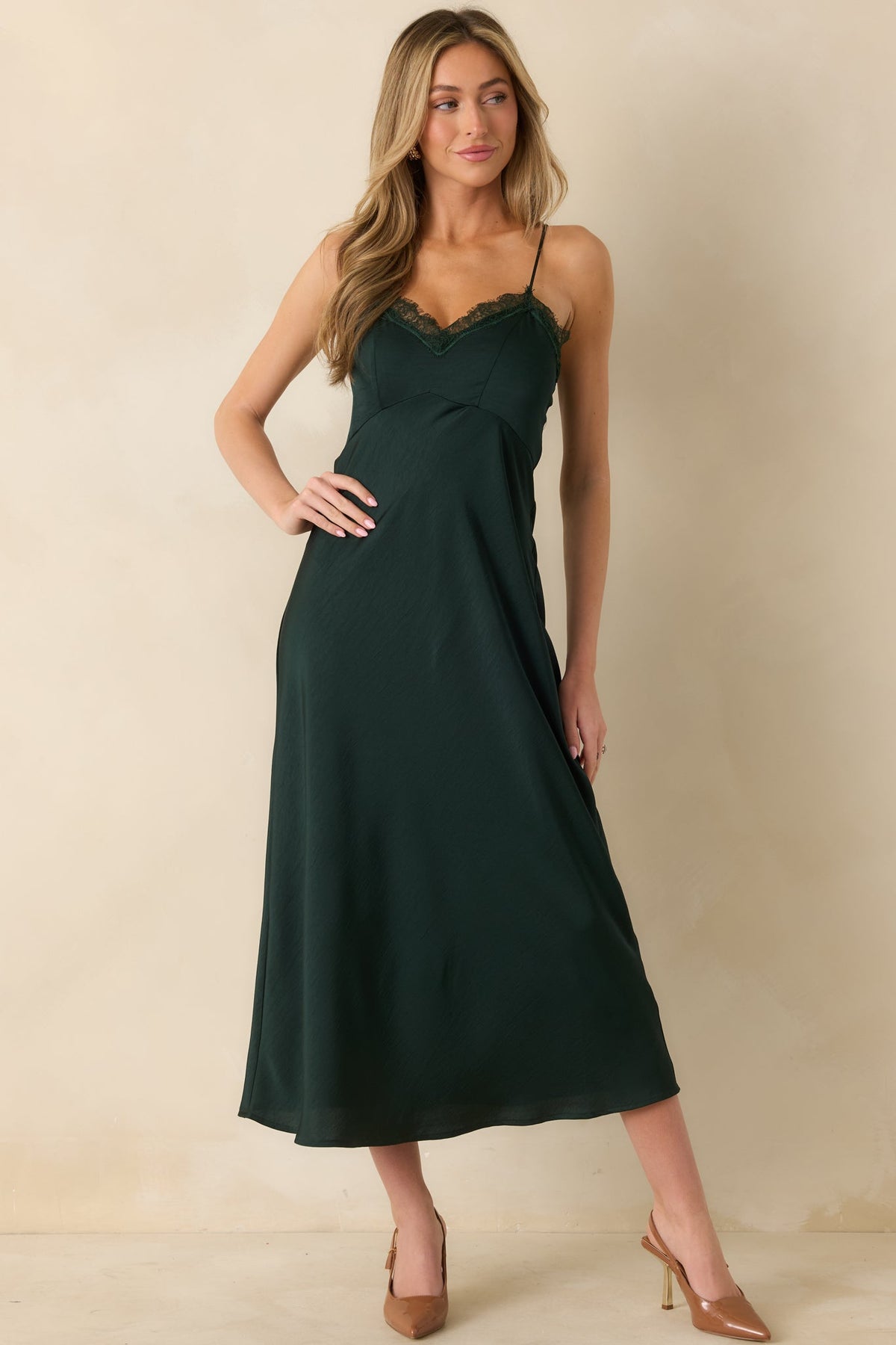 Z Supply After Hours Garland Green Midi Dress