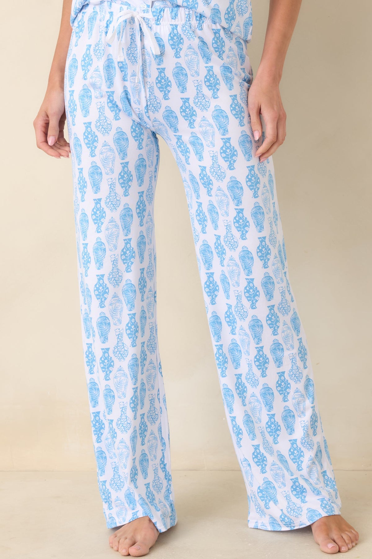 Chinoiserie Charm Blue & White Pajama Pants