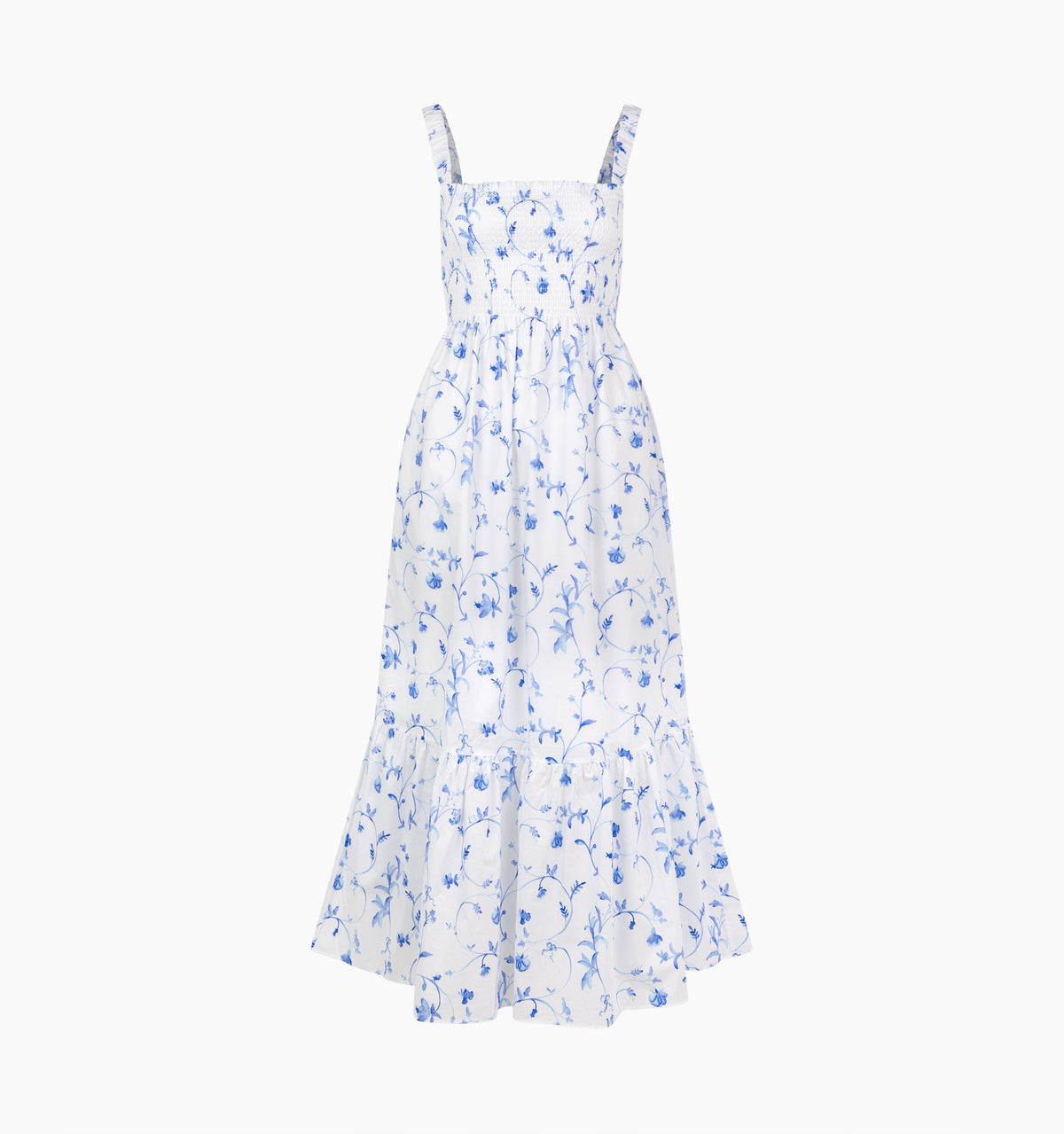 The Anjuli Nap Dress - Blue Botanical