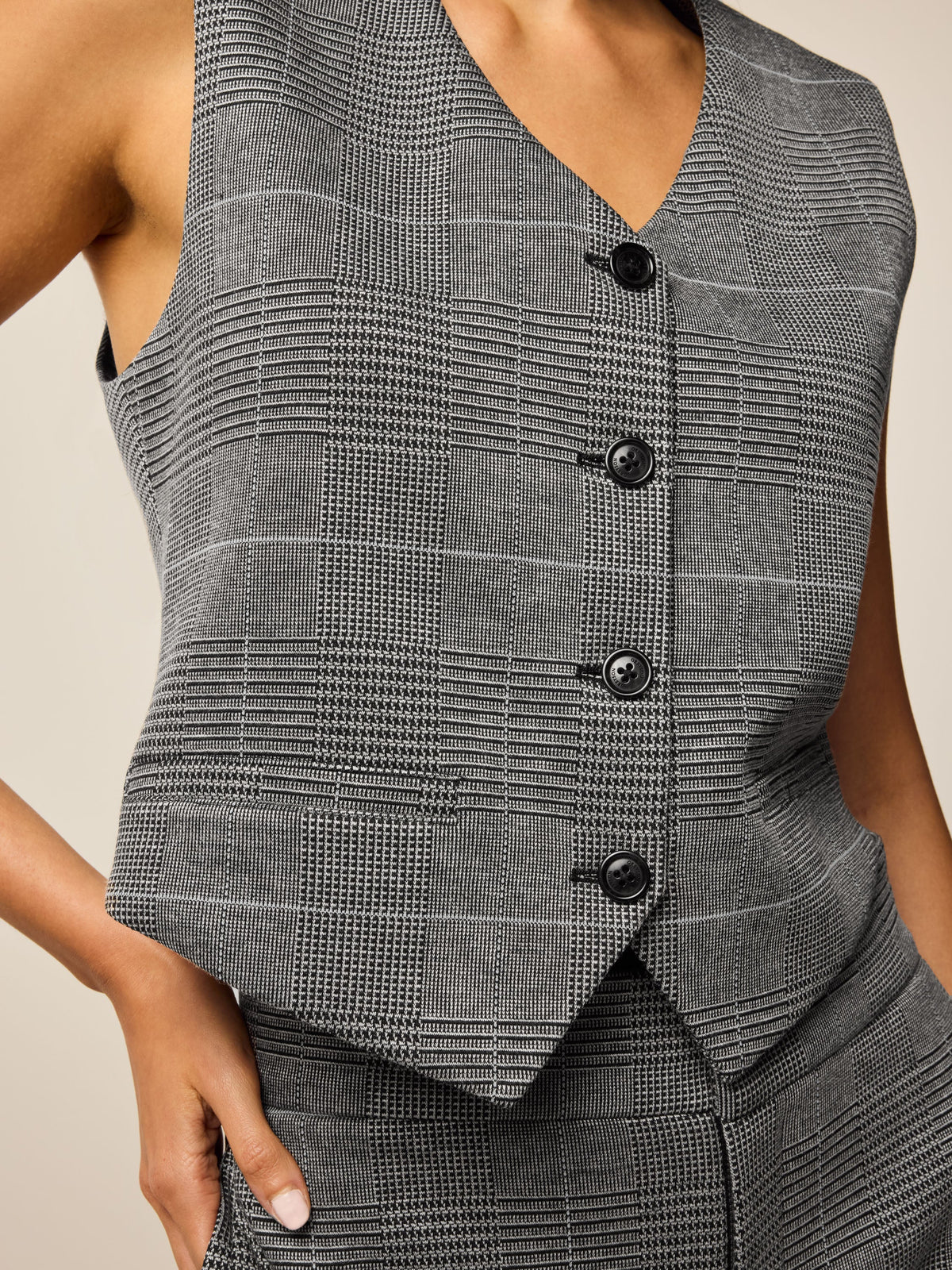 Glen Plaid Vest