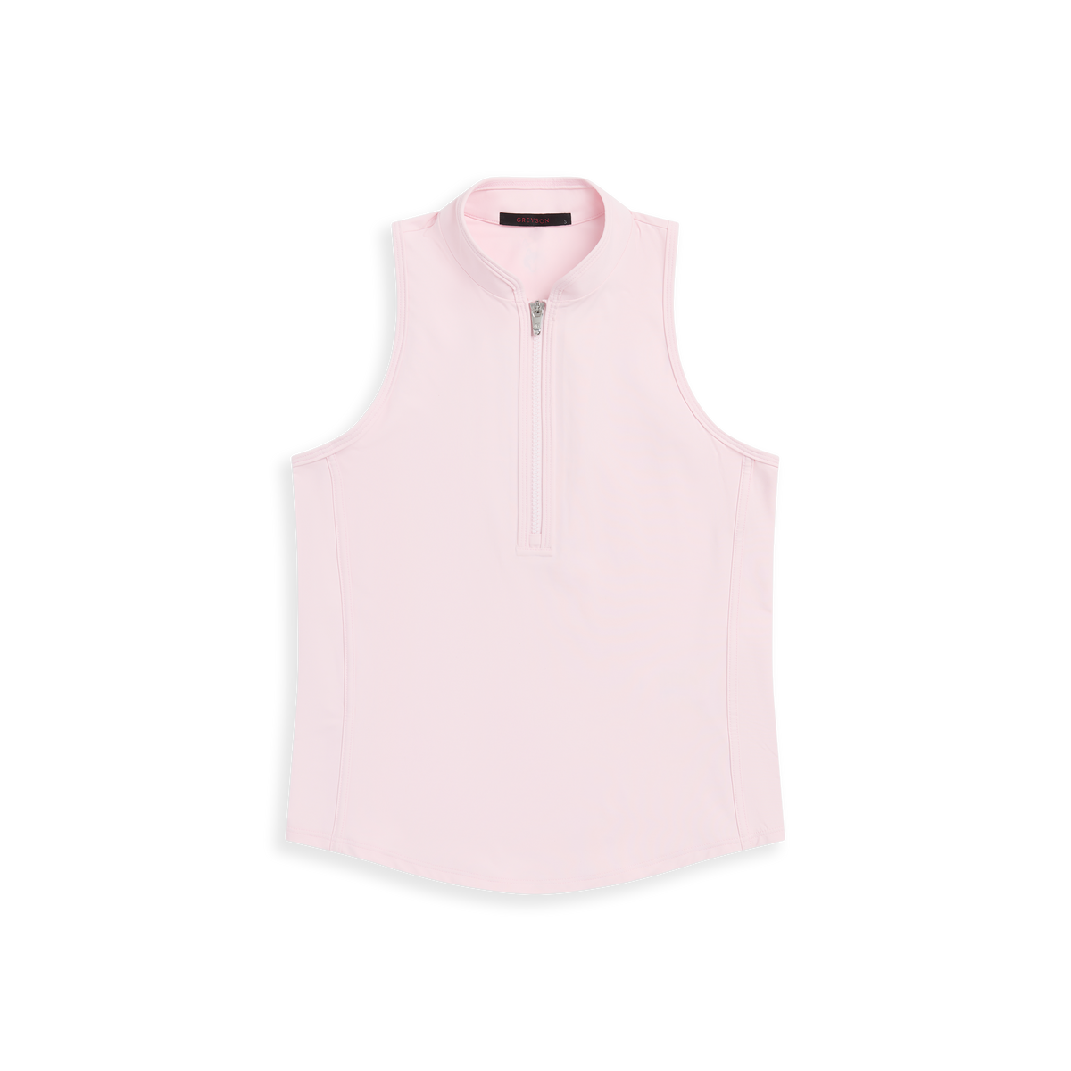 Sleeveless Vesta Mock Neck Top